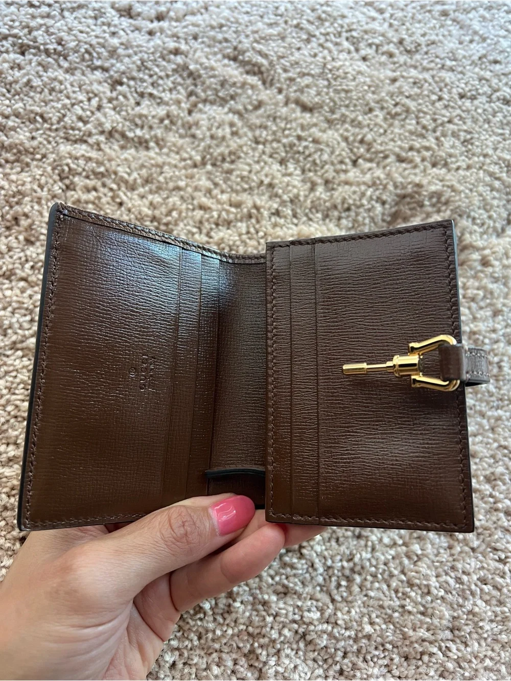 GUCCI Jackie 1961 GG Supreme Wallet - Unused/Open Box - Picture 3 of 8